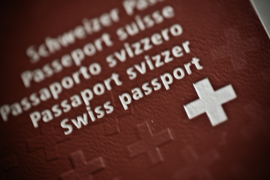 Bild eines biometrischen Schweizer Passes